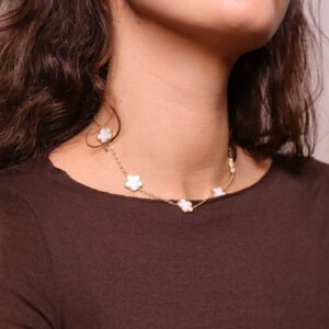 Collana Daisy Bianca